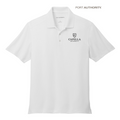 CAPELLA Port Authority® City Stretch Flat Knit Polo - White