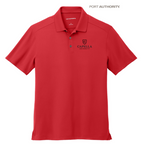 CAPELLA Port Authority® City Stretch Flat Knit Polo - Engine Red