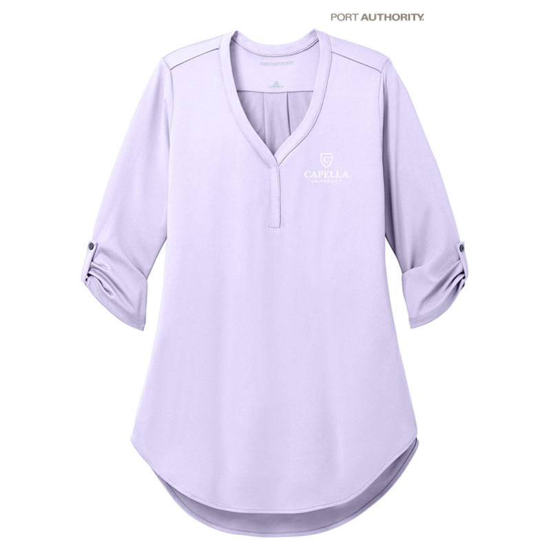 CAPELLA Port Authority® Ladies City Stretch 3/4-Sleeve Tunic - Bright Lavender