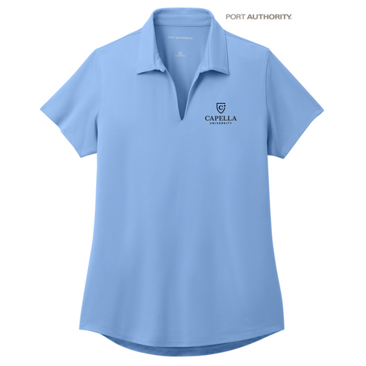 NEW CAPELLA Port Authority® Ladies City Stretch Polo - Swiss Blue