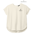 CAPELLA Mercer+Mettle™ Women's Stretch Crepe Crew - Ivory Chiffon