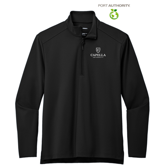 NEW CAPELLA Port Authority® C-FREE® Double Knit 1/4-Zip