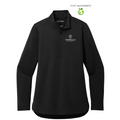 CAPELLA Port Authority® Ladies C-FREE® Double Knit 1/4-Zip - Deep Black