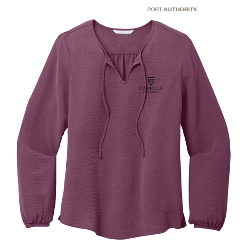 CAPELLA Port Authority® Ladies Textured Crepe Blouse
