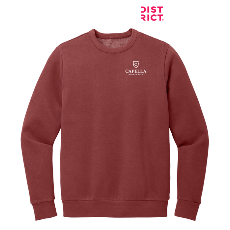 CAPELLA District Wash™ Fleece Crew - Garnet