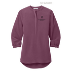 CAPELLA Port Authority® Ladies 3/4-Sleeve Textured Crepe Tunic - Purple Mist