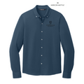 CAPELLA Mercer+Mettle™ Stretch Jersey Long Sleeve Shirt - Insignia Blue