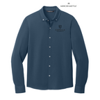 CAPELLA Mercer+Mettle™ Stretch Jersey Long Sleeve Shirt - Insignia Blue