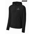 CAPELLA Sport-Tek® Sport-Wick® Stretch 1/2-Zip Hoodie - Black