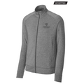 CAPELLA Sport-Tek® Sport-Wick® Stretch Full-Zip Cadet Jacket - Charcoal Grey Heather