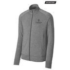 CAPELLA Sport-Tek® Sport-Wick® Stretch Full-Zip Cadet Jacket - Charcoal Grey Heather