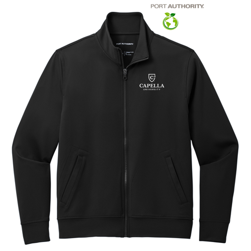 NEW CAPELLA Port Authority® C-FREE® Double Knit Full-Zip - Black