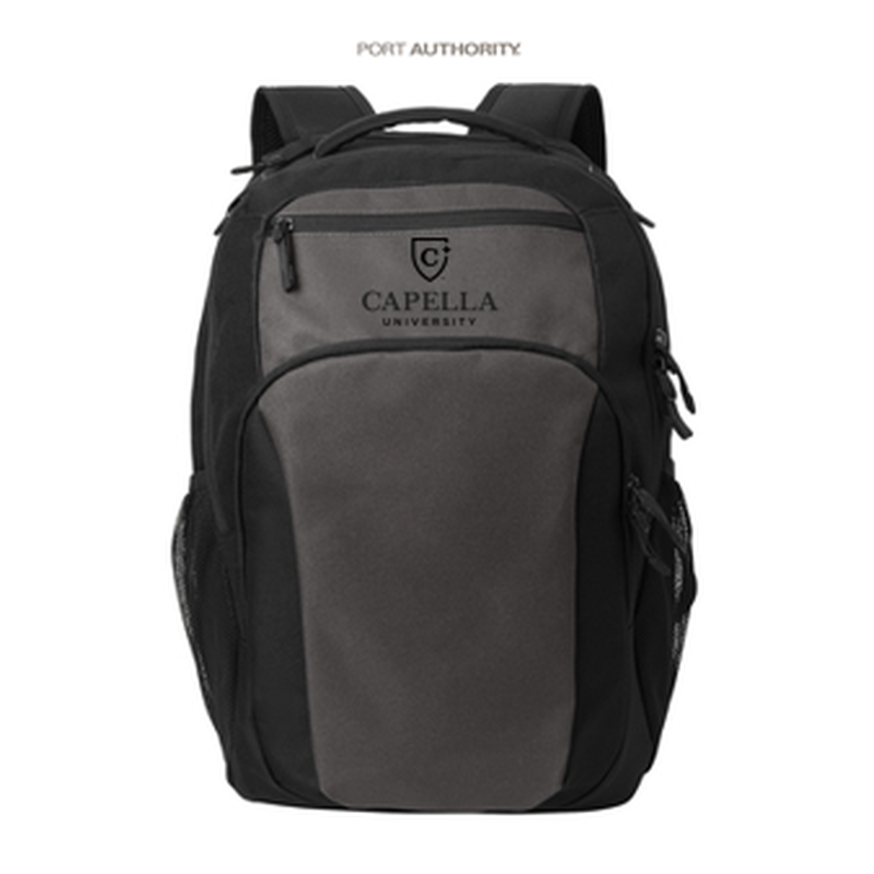 CAPELLA Port Authority® Transport Backpack - Dark Charcoal/Black
