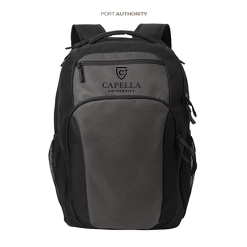 NEW Port Authority® Transport Backpack - Dark Charcoal/Black