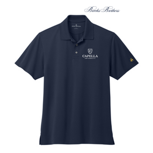 NEW Brooks Brothers® Mesh Pique Performance Polo - Navy Blazer