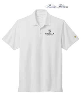 NEW Brooks Brothers® Mesh Pique Performance Polo - White