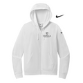 CAPELLA Nike Ladies Club Fleece Sleeve Swoosh Full-Zip Hoodie - White