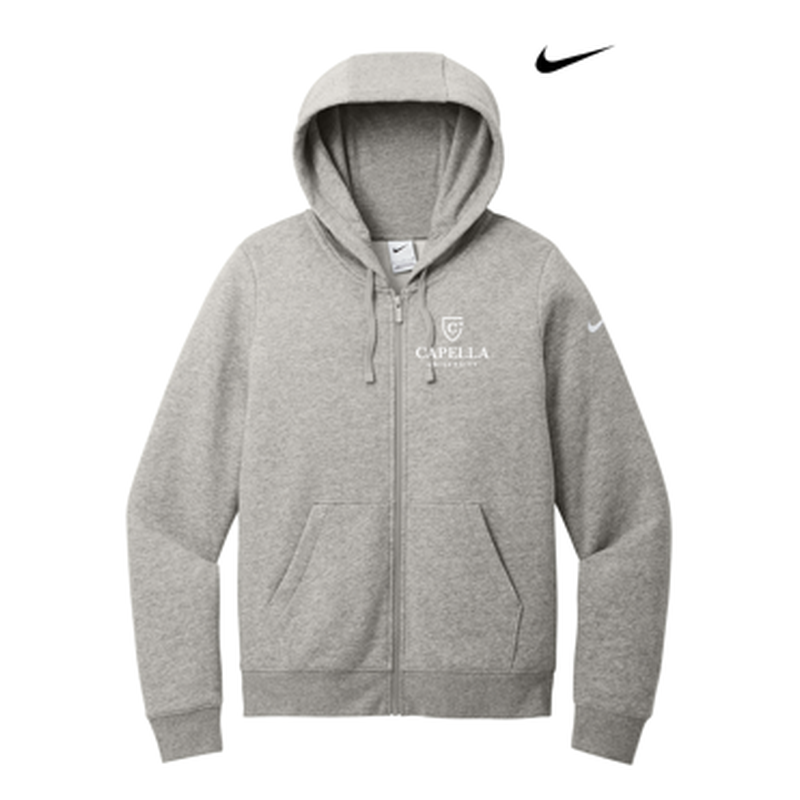 CAPELLA Nike Women's Club Fleece Sleeve Swoosh Full-Zip Hoodie