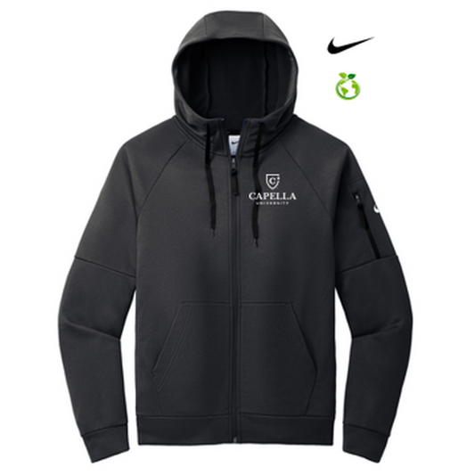 NEW Nike Therma-FIT Pocket Full-Zip Fleece Hoodie - Black