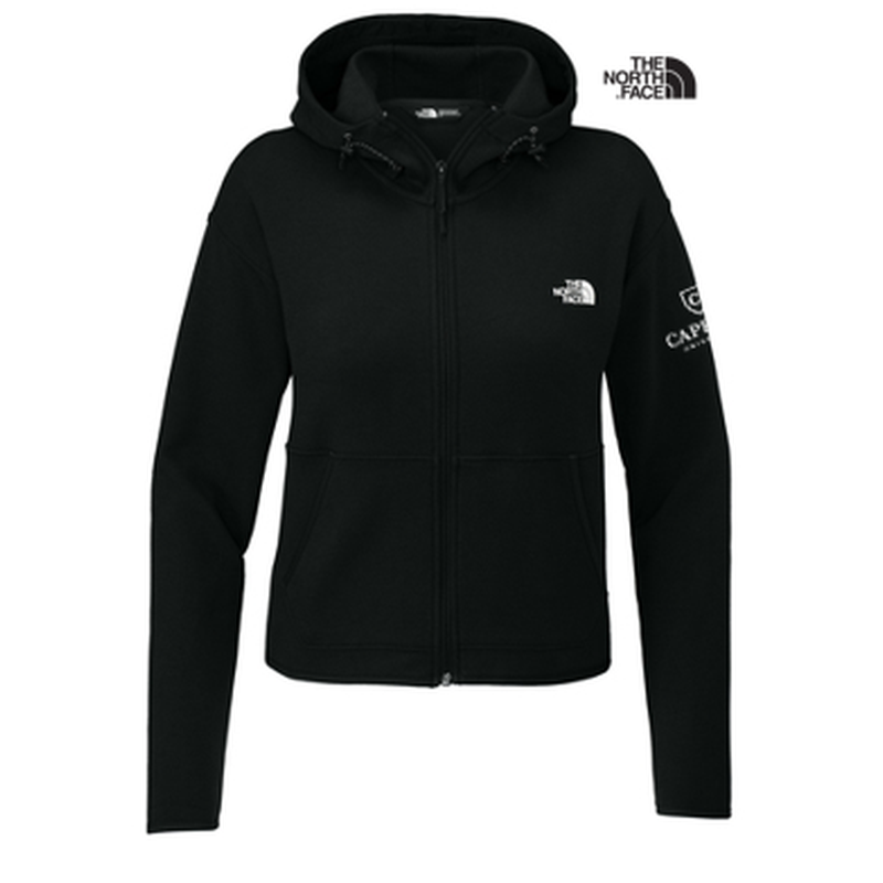 NEW The North Face Ladies Double-Knit Full-Zip Hoodie - TNF Black