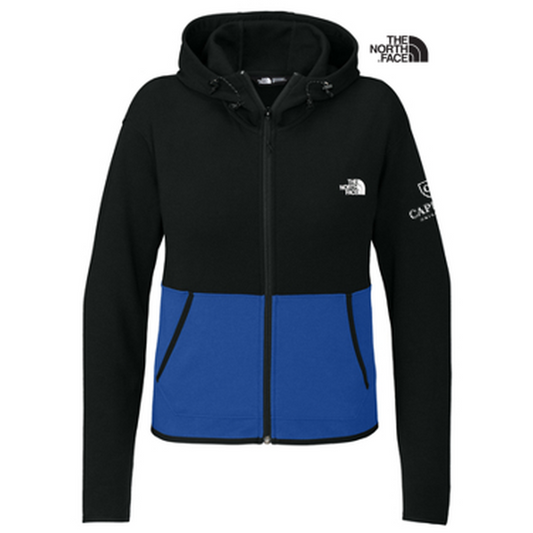 NEW The North Face Ladies Double-Knit Full-Zip Hoodie - TNF Blue/TNF Black