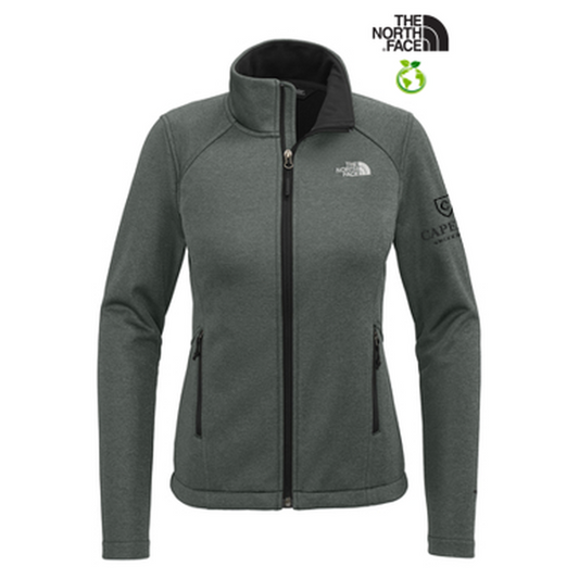 NEW The North Face Ladies Chest Logo Ridgewall Soft Shell Jacket - TNF Dark Grey Heather