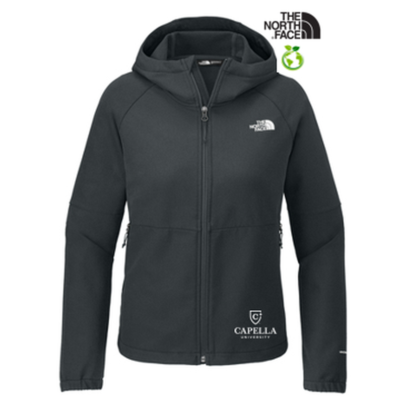 CAPELLA The North Face Ladies Barr Lake Hooded Soft Shell Jacket - Asphalt Grey Dark Heather