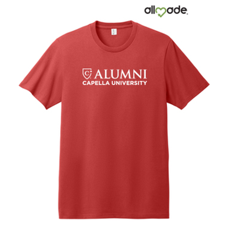 NEW CAPELLA ALUMNI - Allmade® Unisex Heavyweight Recycled Cotton Tee - Beet Red