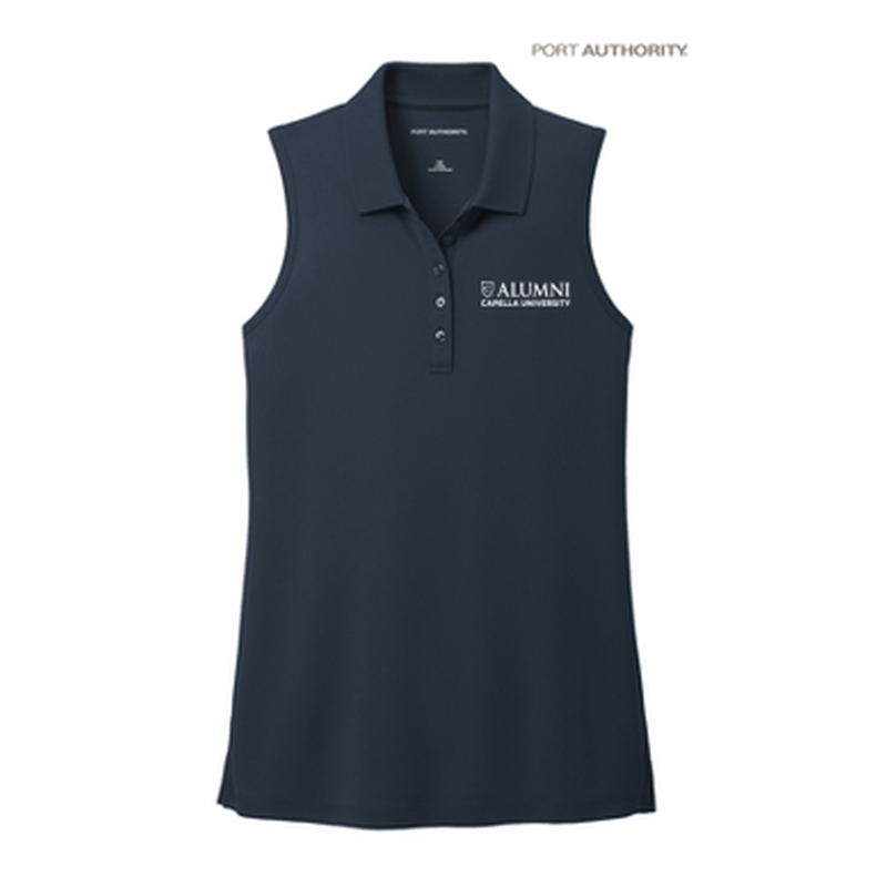 CAPELLA ALUMNI - Port Authority® Ladies Dry Zone® UV Micro-Mesh Sleeveless Polo - River Blue Navy