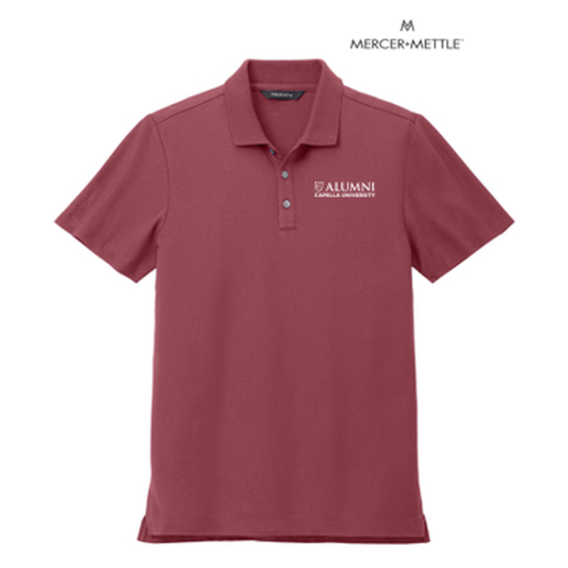 CAPELLA ALUMNI - Mercer+Mettle® Stretch Pique Polo - Rosewood