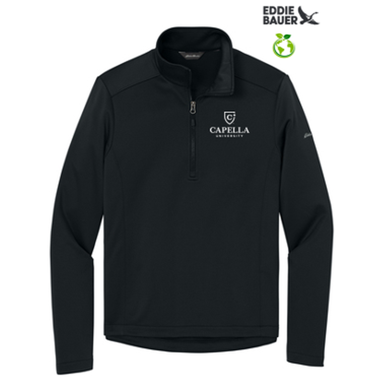 CAPELLA - Eddie Bauer® Smooth Mid Layer Fleece 1/2-Zip - Black