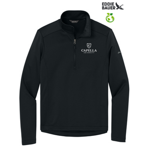 NEW CAPELLA - Eddie Bauer® Smooth Mid Layer Fleece 1/2-Zip - Black