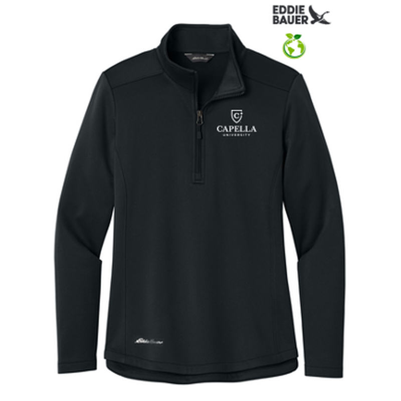 CAPELLA - Eddie Bauer® Women's Smooth Mid Layer Fleece 1/2-Zip - Black