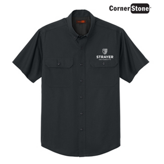 NEW CAPELLA - CornerStone® Short Sleeve Select Ripstop Shirt - Echo Steel