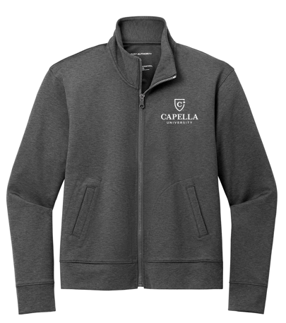 NEW CAPELLA Port Authority® Ladies C-FREE® Double Knit Full-Zip - Grey Steel Heather