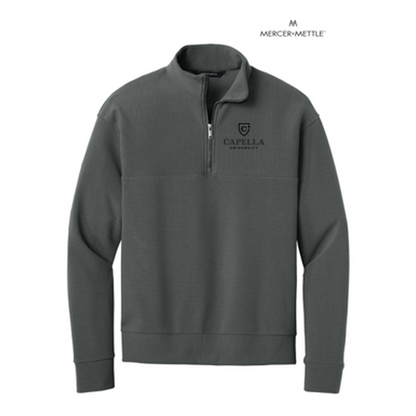 NEW CAPELLA Mercer+Mettle® Linear Texture 1/4-Zip - Storm Grey