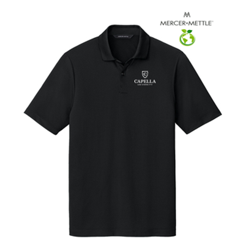 NEW CAPELLA Mercer+Mettle® Recharge Jersey Polo - Deep Black