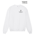 NEW CAPELLA Stanley/Stella Unisex Ledger Dry Crewneck Sweatshirt - White