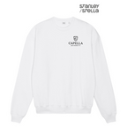 NEW CAPELLA Stanley/Stella Unisex Ledger Dry Crewneck Sweatshirt - White