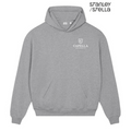 NEW CAPELLA Stanley/Stella Unisex Cooper Dry Hooded Sweatshirt - Heather Grey
