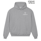 NEW CAPELLA Stanley/Stella Unisex Cooper Dry Hooded Sweatshirt - Heather Grey