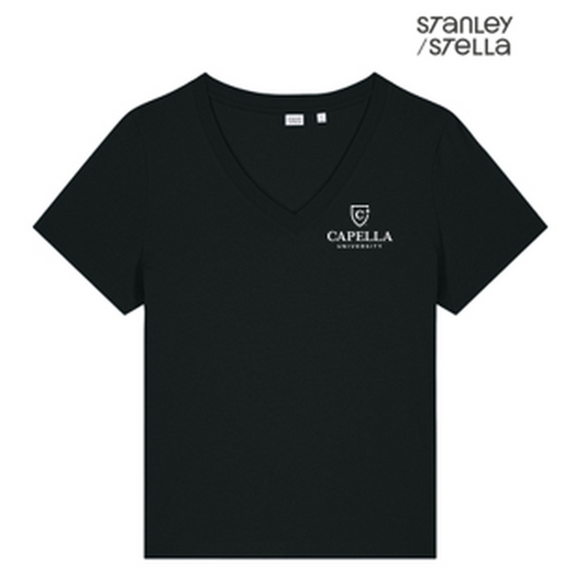 NEW CAPELLA - Stanley/Stella Women’s Stella Isla V-Neck Tee - Black