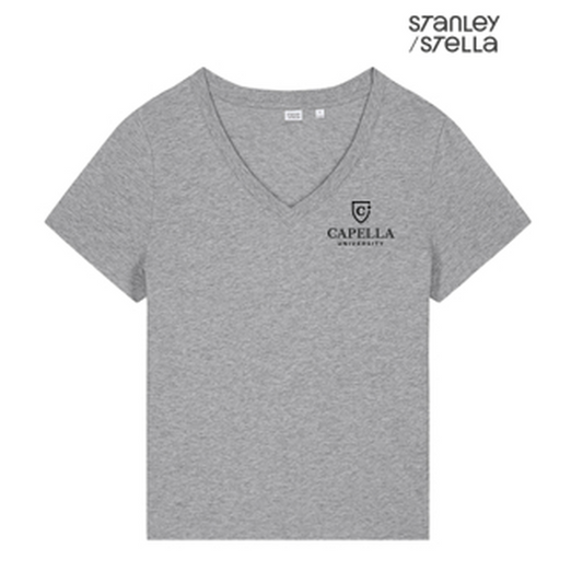 NEW CAPELLA - Stanley/Stella Women’s Stella Isla V-Neck Tee - Heather Grey