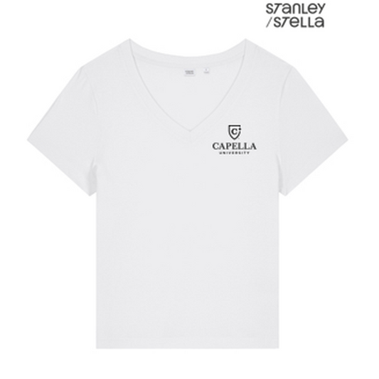 NEW CAPELLA - Stanley/Stella Women’s Stella Isla V-Neck Tee - White