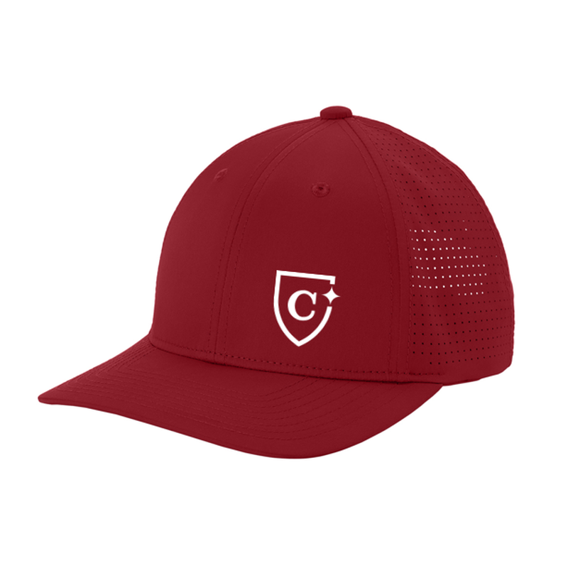 CAPELLA Sport-Tek® Pro-Cut Adjustable Cap - RED