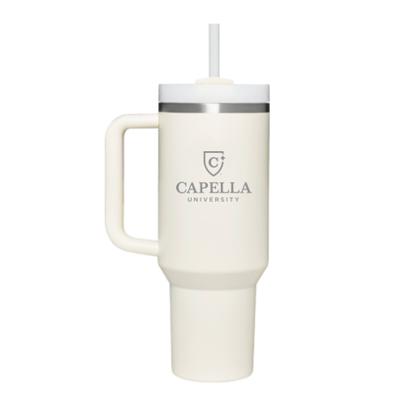 NEW CAPELLA Stanley Quencher H2.O FlowState™ Tumbler 40 oz - CREAM