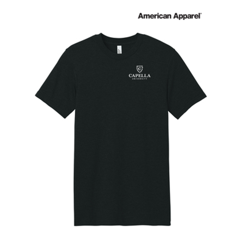 NEW Capella American Apparel® Unisex CVC Tee - Black