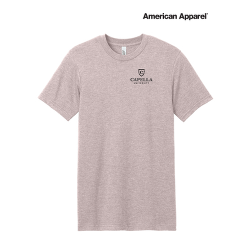 NEW Capella American Apparel® Unisex CVC Tee - Heather Blush