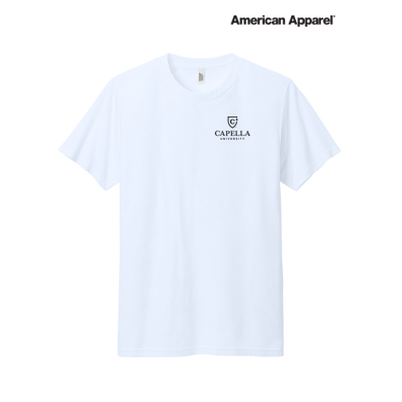 NEW Capella American Apparel® Unisex CVC Tee - White