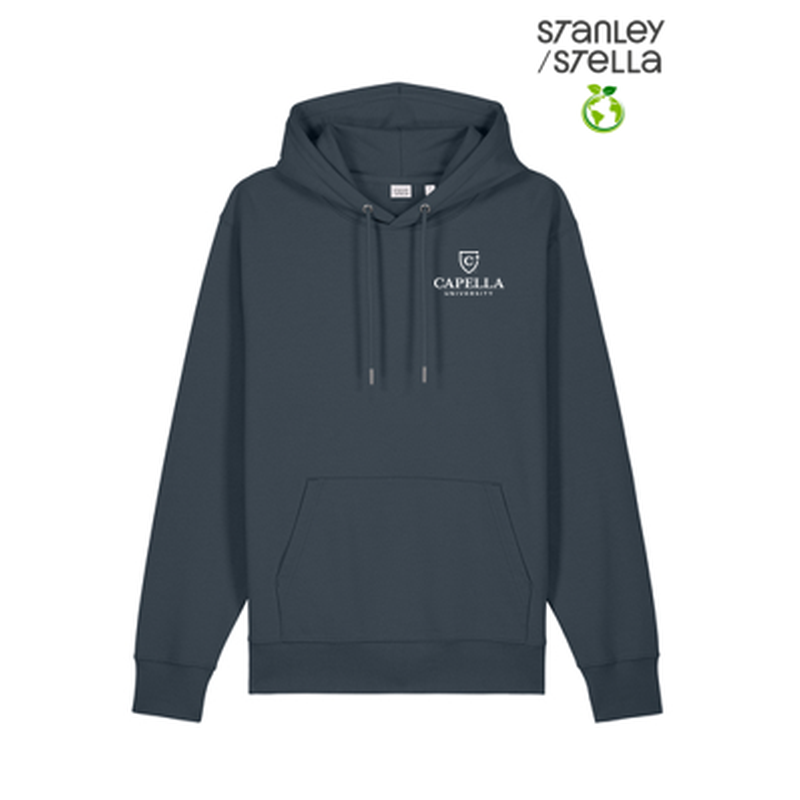 NEW Capella Stanley/Stella Unisex Cruiser 2.0 Hooded Sweatshirt - India Ink Grey